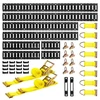 Koduva VEVOR E-Track tvirtinimo bėgių rinkinys, 8 vnt., 1,5 m+1,2 m+0,6 m+0,3 m, 36 dalių