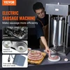 VEVOR Elektrinė dešrų kimštuvė, 25 l / 55 lb vertikali, 400 W, su pėdiniu jungikliu ir 5 antgaliais