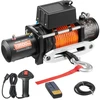 VEVOR Elektrinė gervė, 13 500 lbs, 12 V DC, su sintetiniu lynu 9,5 mm x 24 m