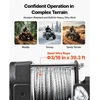 VEVOR Elektrinė gervė 1360 kg, 12 V DC ATV/UTV, plieno trosas 5 mm x 12 m, laidinis pultas