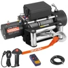VEVOR Elektrinė gervė, 5400 kg, 12 V DC, su Φ9,1 mm x 24 m plieniniu lynu, belaidis ir laidinis valdymas
