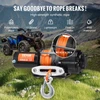 VEVOR Elektrinė gervė ATV/UTV, 2041,2kg, sintetinė virvė, vandeniui atspari, su nuotoliniu valdymu