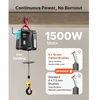 Koduva VEVOR elektrinė gervė-keltuvas, 500 kg, 1500 W, 7,6 m, su laidiniu ir belaide pultu