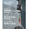 Koduva VEVOR elektrinė gervė-keltuvas, 500 kg, 1500 W, 7,6 m, su laidiniu ir belaide pultu