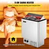 VEVOR Elektrinė pirties krosnelė 9 kW, 380–415 V, šlapio ir sauso naudojimo, su valdymo bloku, nerūdijančio plieno
