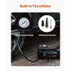 VEVOR Elektrinis automobilio domkratas, 5 t, 12 V, su įmontuotu pripūtėju, LED šviesa