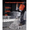 VEVOR Elektrinis kalamasis plaktukas JH-65, 2200 W, 4 kalto antgaliai