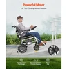 VEVOR Elektrinis neįgaliojo vežimėlis suaugusiesiems, sulankstomas, 100 kg, 19,3 km nuotolis