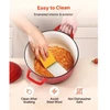 VEVOR Emaliuoto ketaus puodas „Dutch Oven“, 5,7 l, su dangčiu ir dvigubomis rankenomis, raudonas