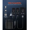 VEVOR Endoskopinė kamera su 15 m pusiau standžiu kabeliu, 1920P HD, 8 LED, 2X priartinimu, IP67