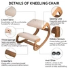 VEVOR Ergonomiška klūpima kėdė, balta, 100 kg