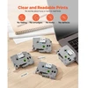 VEVOR Etikečių juosta, 4 vnt., 12 mm, juoda ant baltos, suderinama su Brother P-Touch