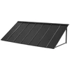 Koduva VEVOR fiksuotas metalinis stogelis 80 x 36 in, langų ir durų stogas, plieno rėmas
