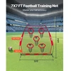 VEVOR Futbolo treniruočių metimo tinklas, 2133,6 x 2133,6 mm, su 5 taikinių kišenėmis