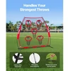 VEVOR Futbolo treniruočių metimo tinklas, 2133,6 x 2133,6 mm, su 5 taikinių kišenėmis