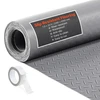 VEVOR Garažo grindų ritinys, 2,28 x 6,1 m, 2,2 mm PVC deimantinės plokštės rašto, sidabro pilkas