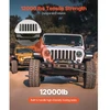 VEVOR Gervės laikiklis, 12000 lbs / 5443 kg, Jeep Wrangler JL/JLU ir Gladiator JT (2018–2023), juodas