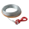 VEVOR Gervės trosas, 9,5 mm x 22,9 m, galvanizuotas plienas, su sukamuoju kabliu