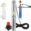 Koduva VEVOR giluminis panardinamasis siurblys 550 W, 230 V/50 Hz, 50 l/min, 89 m, 20 m laidas, 3SDM2/21