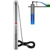 VEVOR Giluminis panardinamasis siurblys 1100 W 230 V, 7.1 m³/h, 105 m, 19.4 m kabelis, nerūdijantis plienas