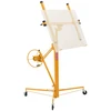 VEVOR Gipso kartono keltuvas 3353 mm, 68 kg, su reguliuojama teleskopine svirtimi ir užrakinamais ratukais, geltonas