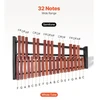 VEVOR Glockenspiel xylophone, 32 natų, medinis, su reguliuojamu stovu, 4 lazdelėmis ir nešiojamu krepšiu
