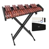 VEVOR Glockenspiel xylophone, 32 natų, medinis, su reguliuojamu stovu, 4 lazdelėmis ir nešiojamu krepšiu