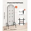 VEVOR Grid sienelės, 2 vnt., 600 x 1640 mm, juodos, su ratukais ir 20 kabliukų
