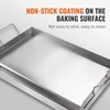 VEVOR Grilio keptuvė, 23,5 x 16 col., nerūdijantis plienas, sidabrinė