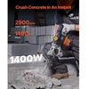 VEVOR Griovimo plaktukas betonui, 1400 W, elektrinis, su 2 kaltų antgaliais