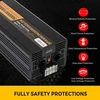 Koduva VEVOR grynos sinusoidės galios keitiklis 5000 W 24 V DC į 230 V AC, 50 Hz, pikinė galia 10000 W