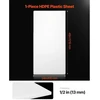 Koduva VEVOR HDPE plastiko plokštė, 24 x 48 col. / 610 x 1219 mm, 1/2 col. / 13 mm, balta