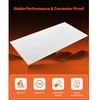 Koduva VEVOR HDPE plastiko plokštė, 24 x 48 col. / 610 x 1219 mm, 1/2 col. / 13 mm, balta