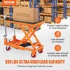 Koduva VEVOR hidraulinis kėlimo stalas vežimėlis, 150 kg keliamoji galia, 220–720 mm kėlimo aukštis, vienos žirklės, TF15