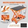 Koduva VEVOR hidraulinis kėlimo stalas vežimėlis, 230 kg, 720 mm, vieno žirklinio tipo, oranžinis