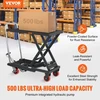 Koduva VEVOR hidraulinis kėlimo stalas vežimėlis, 500 lb, 28,5 col. kėlimo aukštis, vienos žirklės, juodas