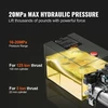 VEVOR Hidraulinis siurblys, 10 kvortų hidraulinis maitinimo blokas, dvigubo veikimo, 12 V DC, 0,91 GPM, 3200 PSI