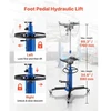 VEVOR Hidraulinis transmisijos domkratas, 1322 lbs / 0,6 t, teleskopinis, su kojiniu pedalu, 88–176 cm