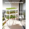VEVOR Hidroponinė auginimo sistema, 3 aukštų, 108 vietų, UPVC vamzdžiai, su laikmačiu drėkinimui