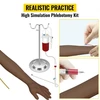 VEVOR Intraveninės praktikos rankos rinkinys, tamsios odos, PVC