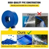 VEVOR Išleidimo žarna, 76 mm x 32 m, PVC plokščia žarna su spaustukais, mėlyna