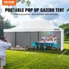 VEVOR Išskleidžiama palapinė-gazebas 3,05 x 6,1 m su šoninėmis sienelėmis ir krepšiu, balta
