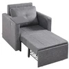Koduva VEVOR išskleidžiama sofa-lova su šonine kišene, pilka, LW-0666-1
