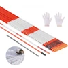 VEVOR Įvažiavimo žymekliai, 200 vnt., 122 cm, 6,35 mm, su 12 colių plieniniais grąžtais