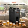 VEVOR Izoliuotas gėrimų dispenseris, 18,9 l, LDPE, karštiems ir šaltiems gėrimams