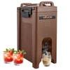 VEVOR Izoliuotas gėrimų dozatorius, 5 gal / 19 l, rudas