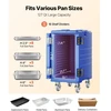 VEVOR Izoliuotas maisto dėklų vežimėlis BW-120, mėlynas, 120 l