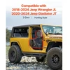 VEVOR Jeep vamzdinės durys, 2 durų, skirtos Jeep Wrangler JL ir Gladiator JT