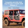 VEVOR Jeep vamzdinės durys, 4 durų, skirtos 2018–2026 Jeep Wrangler JL ir 2020–2026 Gladiator JT