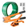 VEVOR Juostavimo įrankių rinkinys, PET juosta 304,8 m, 300 metalinių sagtelių, oranžinis